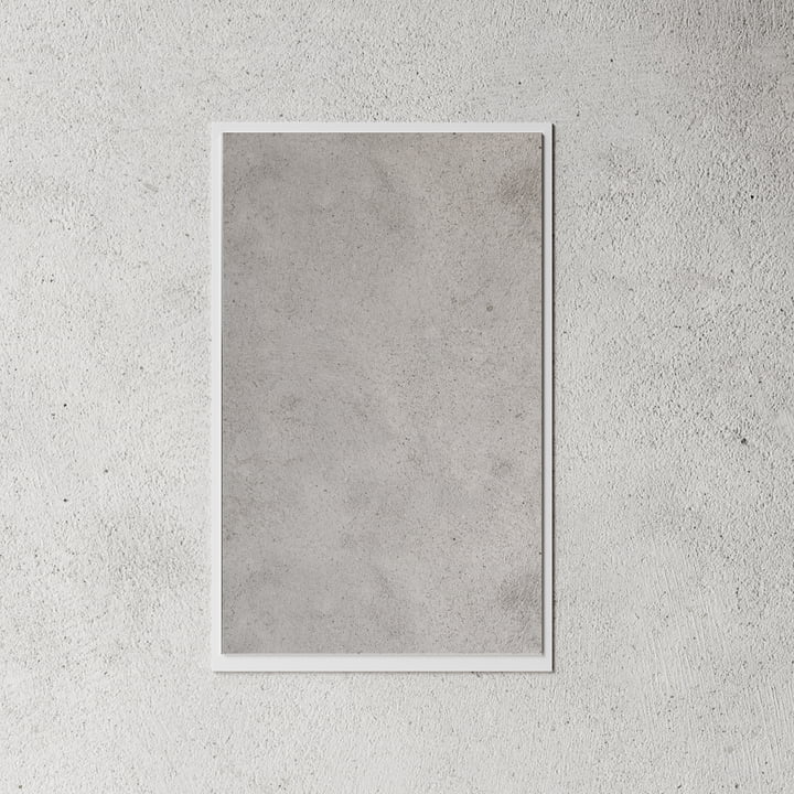 Wall mirror small, 75 x 50 cm, white from Nichba Design