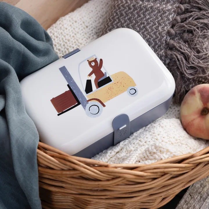 Lunchbox with silicone strap from Sebra