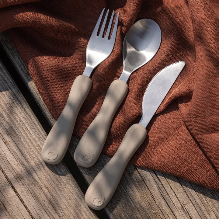 Fork set, Moonlight beige - Sebra Eat - Moonlight beige – sebra