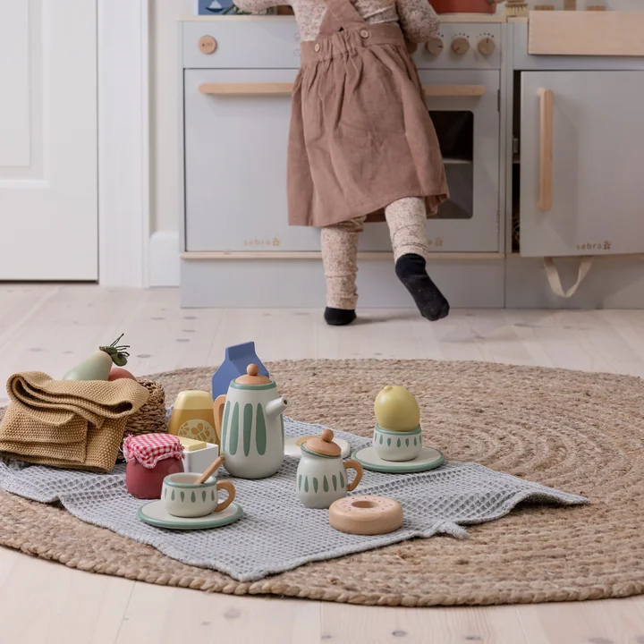 Wooden tea set from Sebra