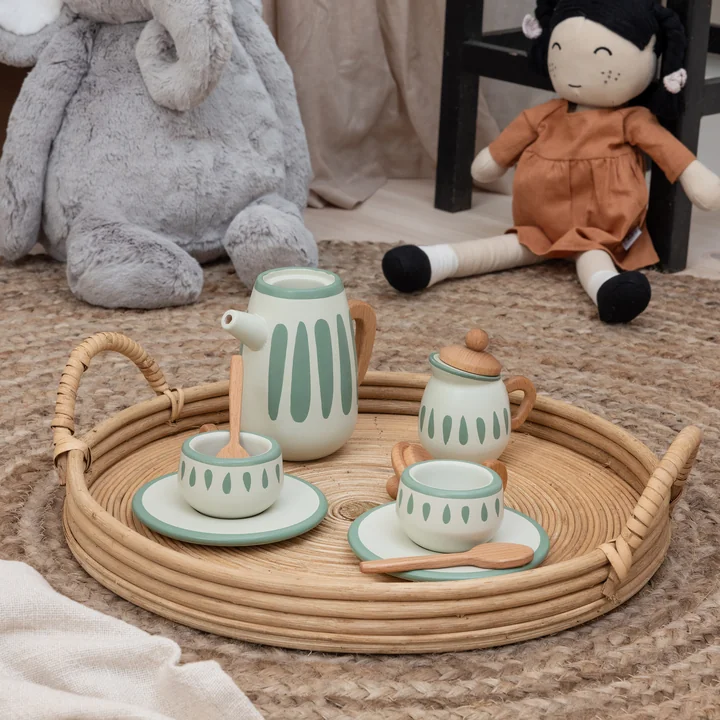 Wooden tea set from Sebra