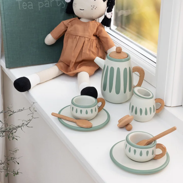 Wooden tea set from Sebra