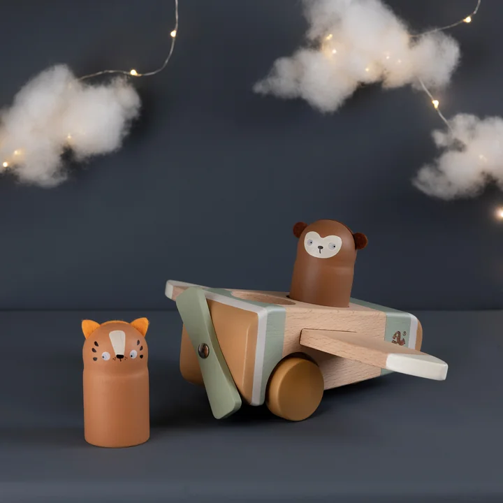 Wooden airplane from Sebra