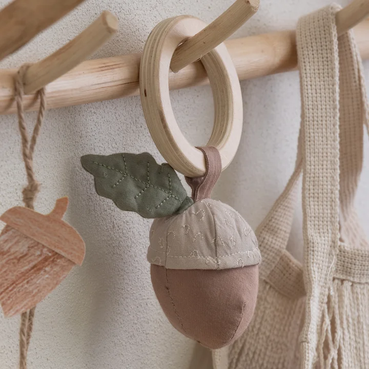 Organic cotton rattle from Sebra