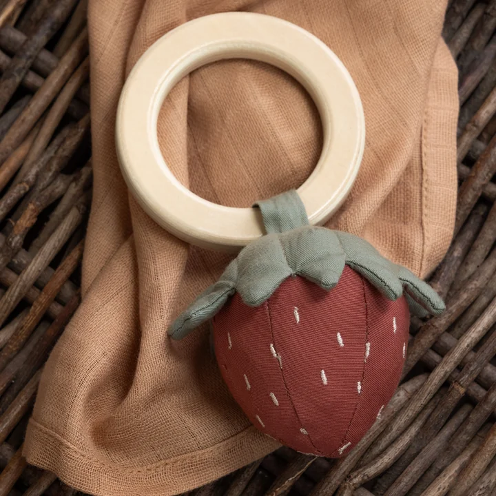 Organic cotton rattle from Sebra