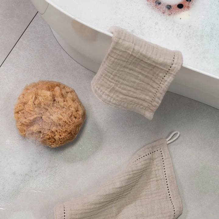 Muslin washcloth from Sebra