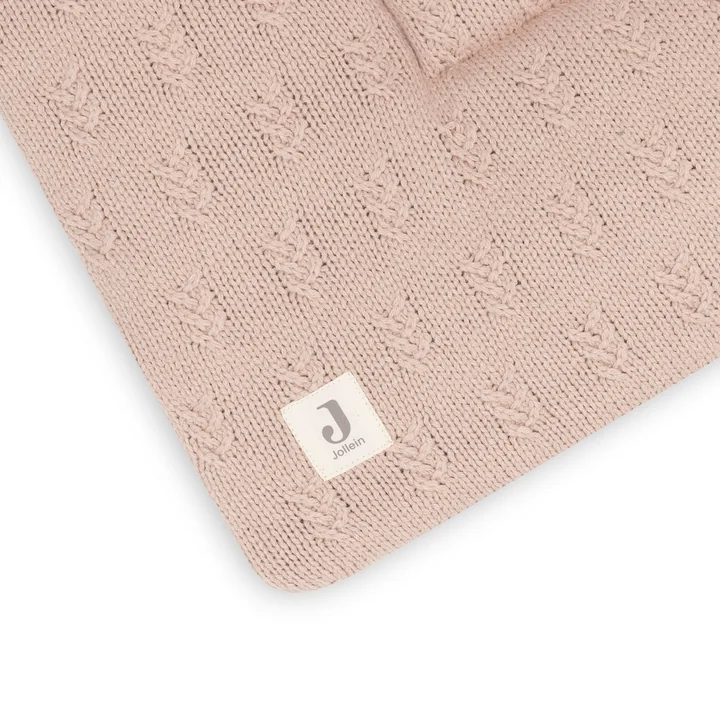 Crawling blanket, 75 x 95 cm, grain knitted, wild rose by Jollein