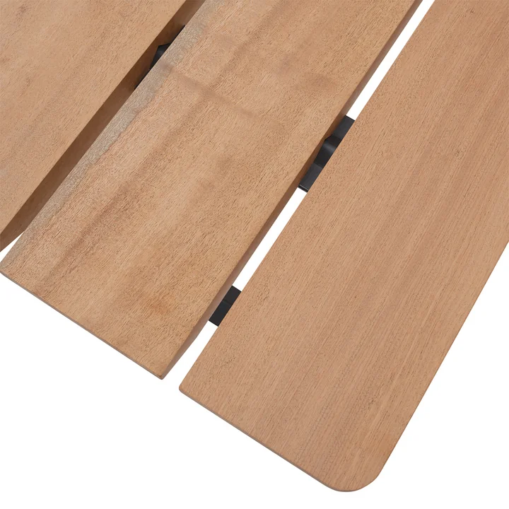 Muuto - 70/70 Garden table, 225 x 90 cm, Sapelli / anthracite black RAL 7021