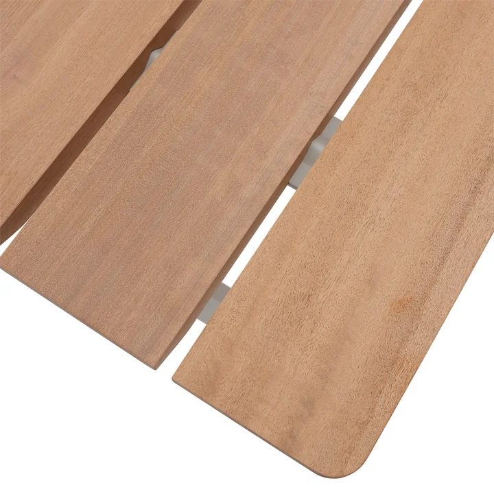 Muuto - 70/70 Garden table, 225 x 90 cm, Sapelli / gray RAL 7044