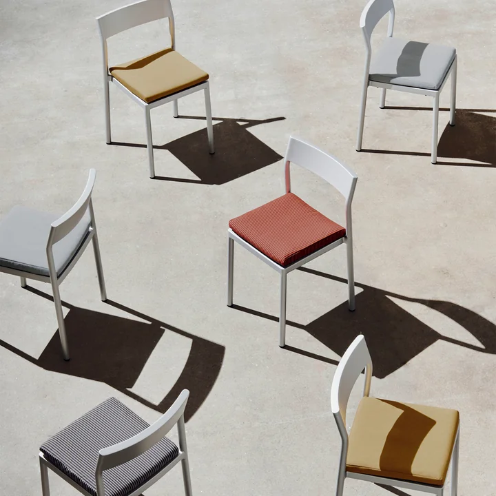 Type Chair, silver-grey with Seat Cushion from HAY