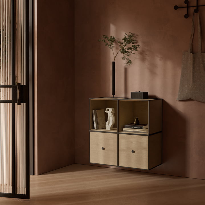 Frame Wall cabinet 35 (incl. 2 doors), oak from Audo Copenhagen
