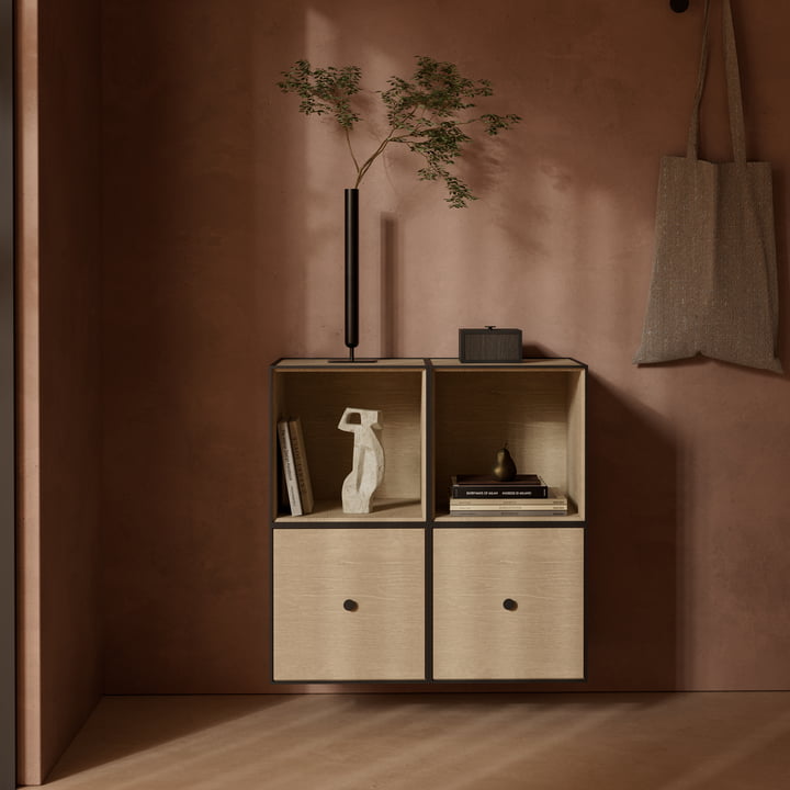 Frame Wall cabinet 35 (incl. 2 doors), oak from Audo Copenhagen