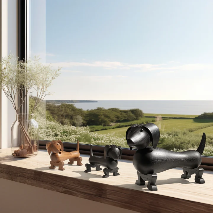 Wooden dog by Kay Bojesen