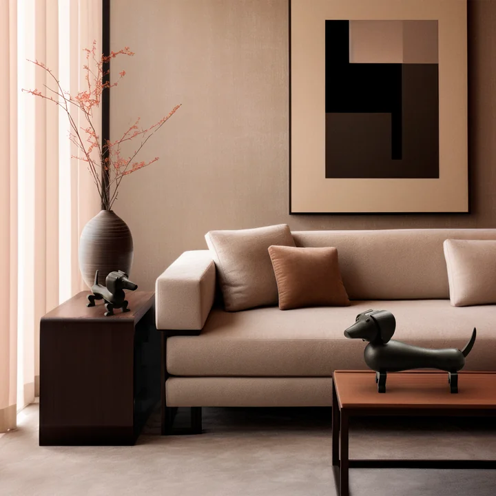 Wooden dog by Kay Bojesen