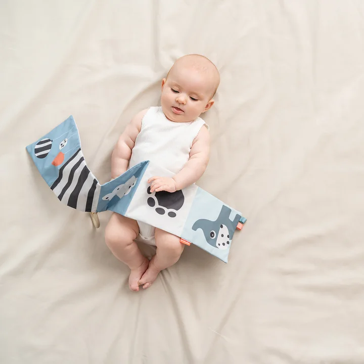 Foldable fabric book from Done by Deer