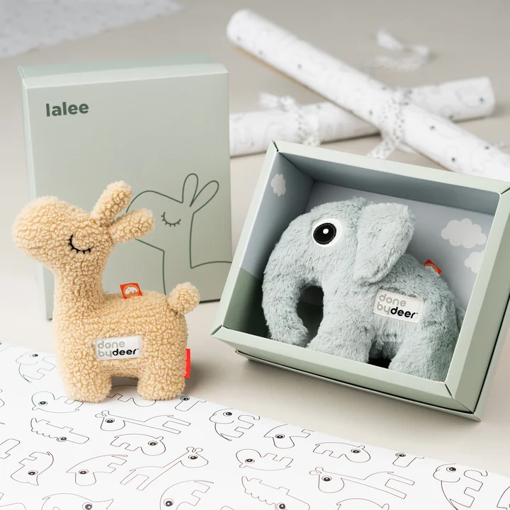 Cuddly toy in gift box from Done by Deer