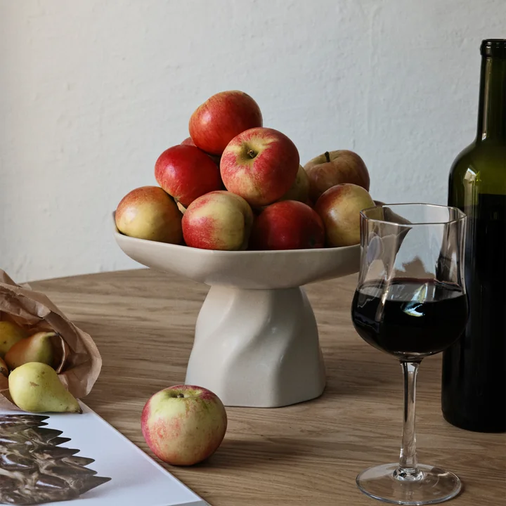 Limfjord Centrepiece & Red wine glass from Broste Copenhagn