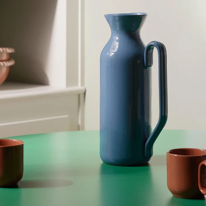 Barro Jug, large, dark blue from HAY
