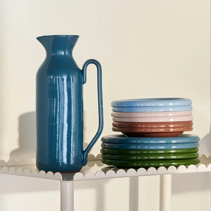 Barro Jug, large, dark blue from HAY