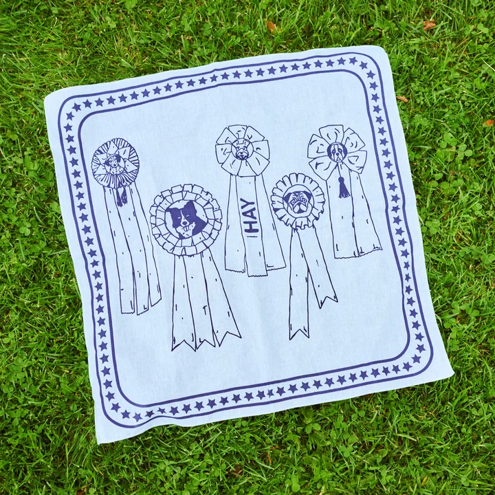 Dogs Dog towel 55 x 55 cm, light blue from HAY