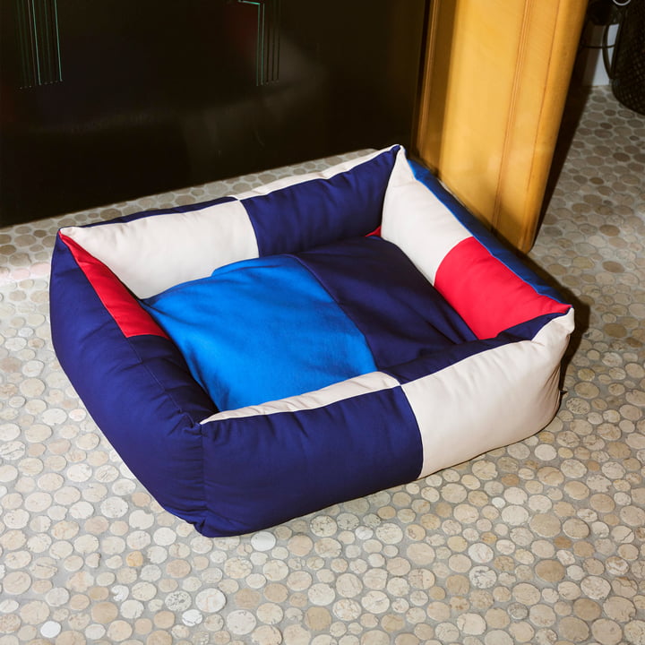 Dog bed, M, red / blue from Hay