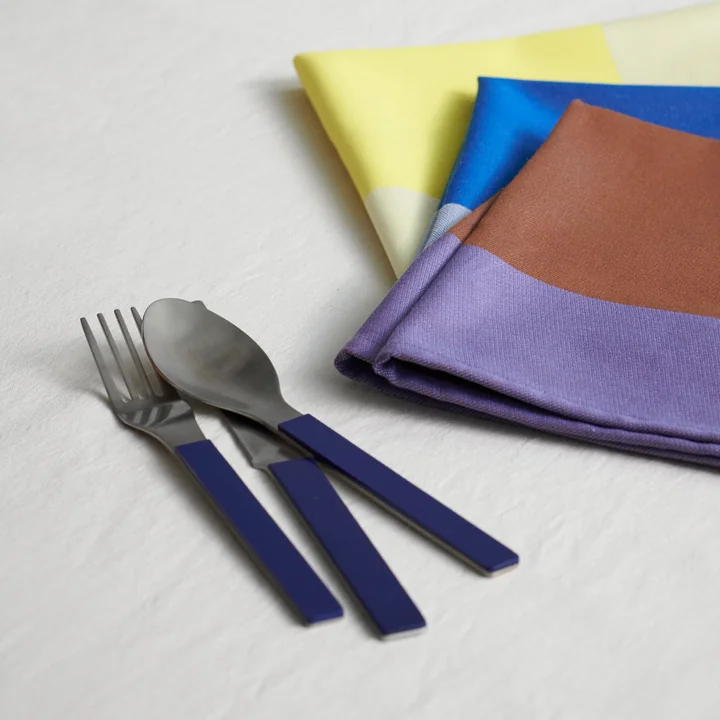 MVS Cutlery set, dark blue (set of 4) by HAY