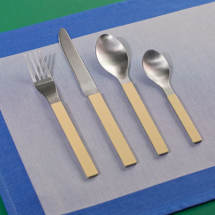 MVS Cutlery set, yellow (set of 4) by HAY