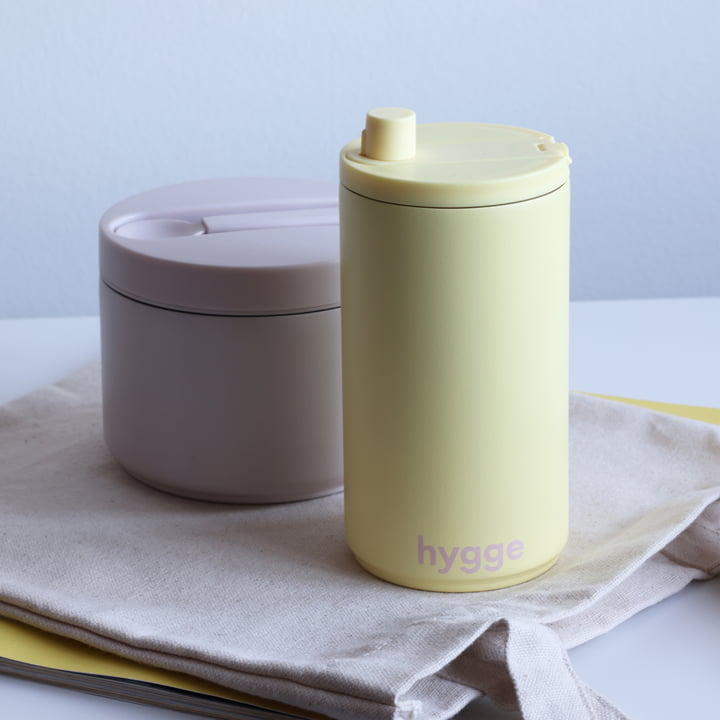 Travel Mug, 0.35 l, hygge / yellow by Design Letters