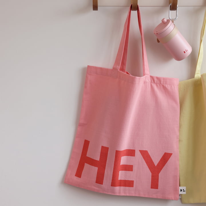 AJ Favourite Carrier bag, Hey / soft red from Design Letters