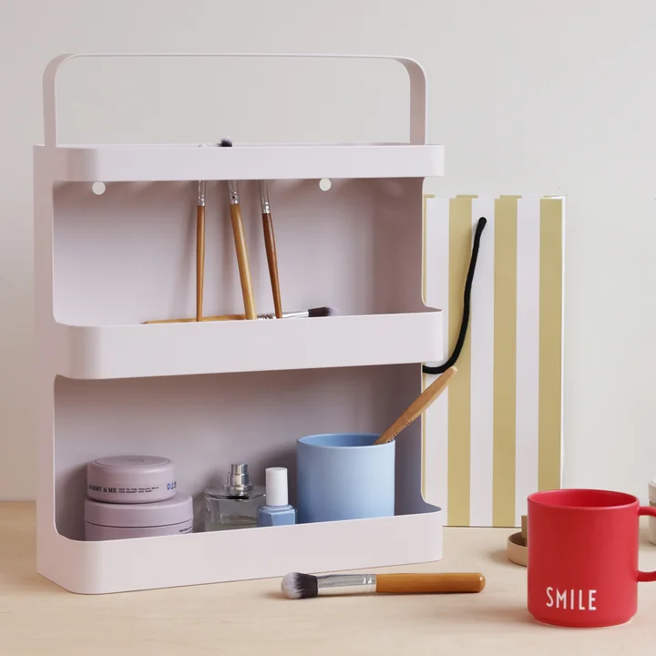 Camping portable shelf, 41.2 x 12 cm, pastel beige from Design Letters