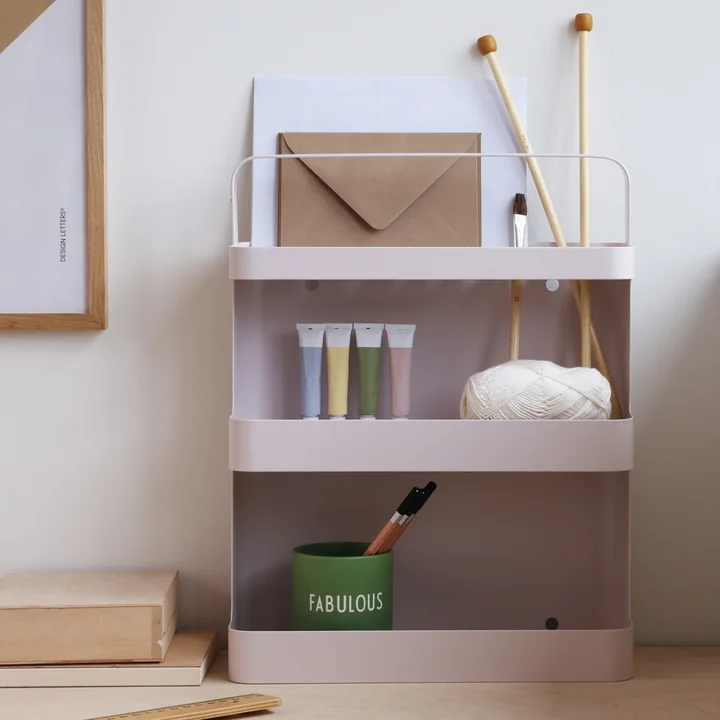 Camping portable shelf, 41.2 x 12 cm, pastel beige from Design Letters