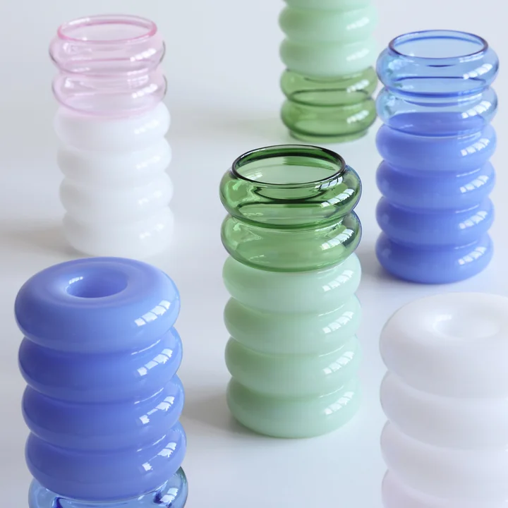 Bubble - 2 in 1 vase & Candle holder, H 13.5 cm, group of Design Letters