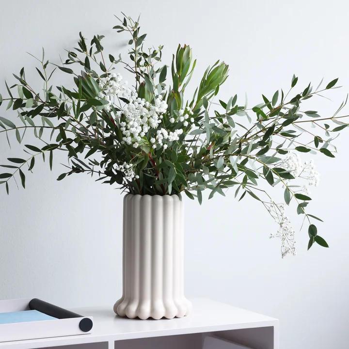 Tubular Vase, h 24 cm, solitary star by Design Letters