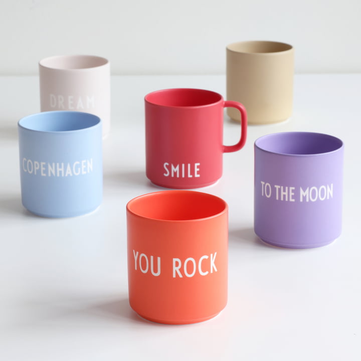 AJ Favourite Porcelain mug, group of Design Letters