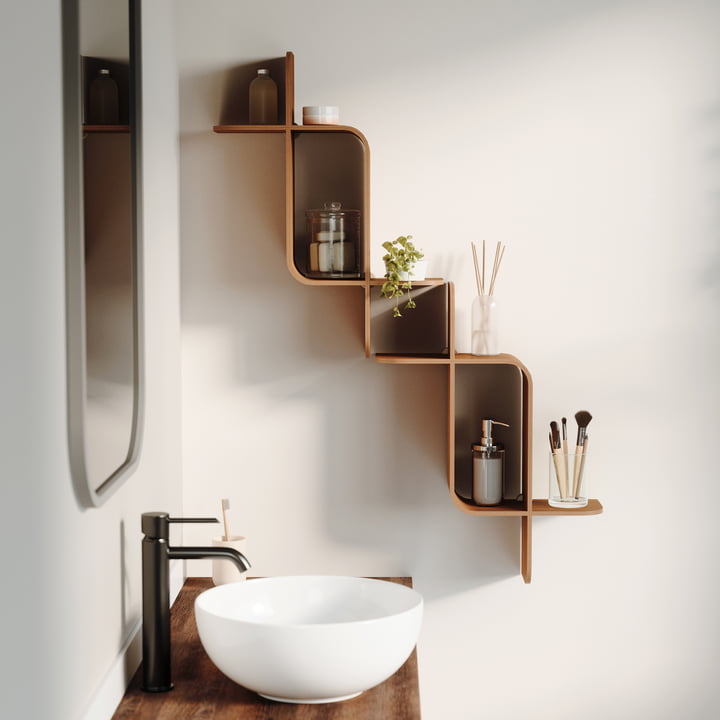 Umbra - Montage Floating shelf, rubberwood walnut