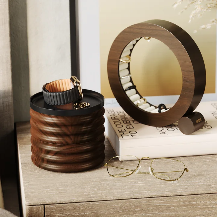 Tesora Storage box, black / walnut from Umbra