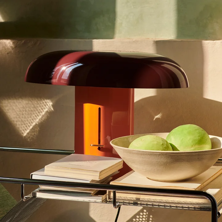 Montera Table lamp JH42, amber / ruby by & Tradition