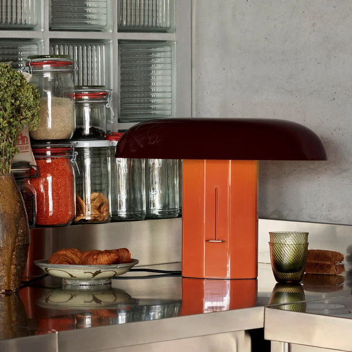 Montera Table lamp JH42, amber / ruby by & Tradition