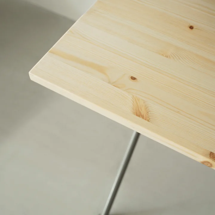 Kip Desk, gray / pine from Normann Copenhagen