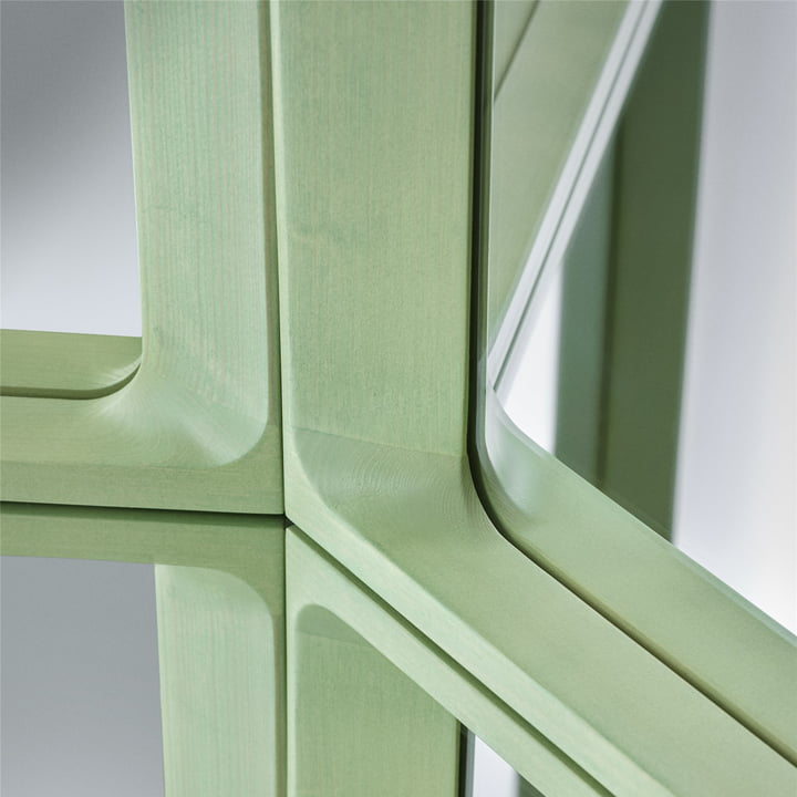 Arced Mirror, light green from Muuto