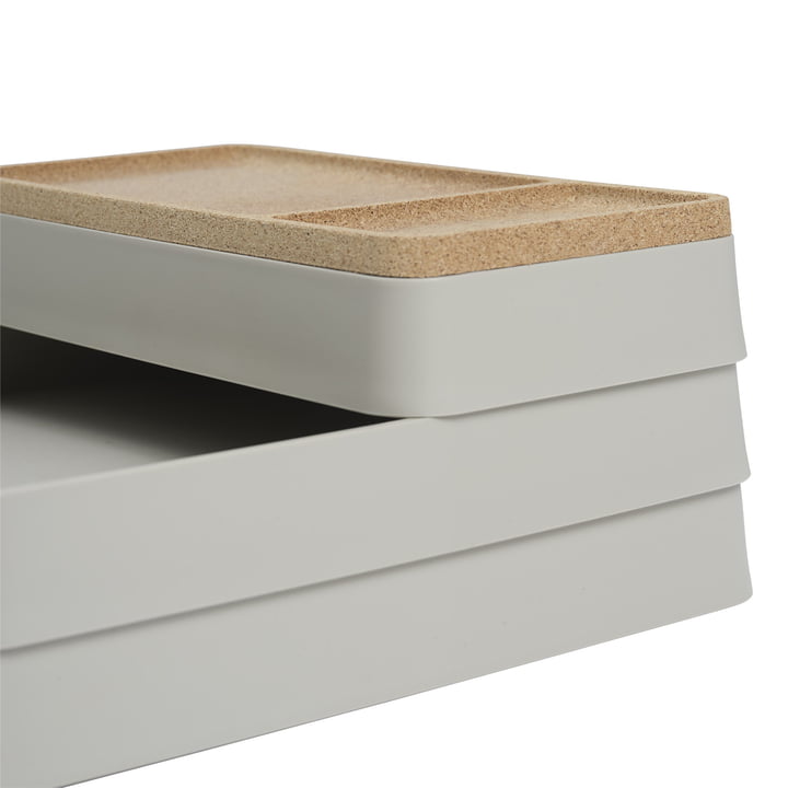 Arrange Desktop Organizer, gray / cork from Muuto