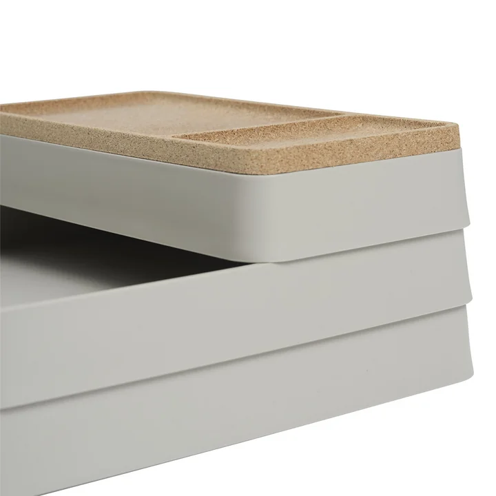 Arrange Desktop Organizer, gray / cork from Muuto