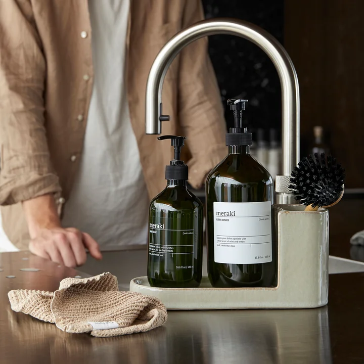 Datura Storage system for washing-up liquid and dishwashing brushes from Meraki