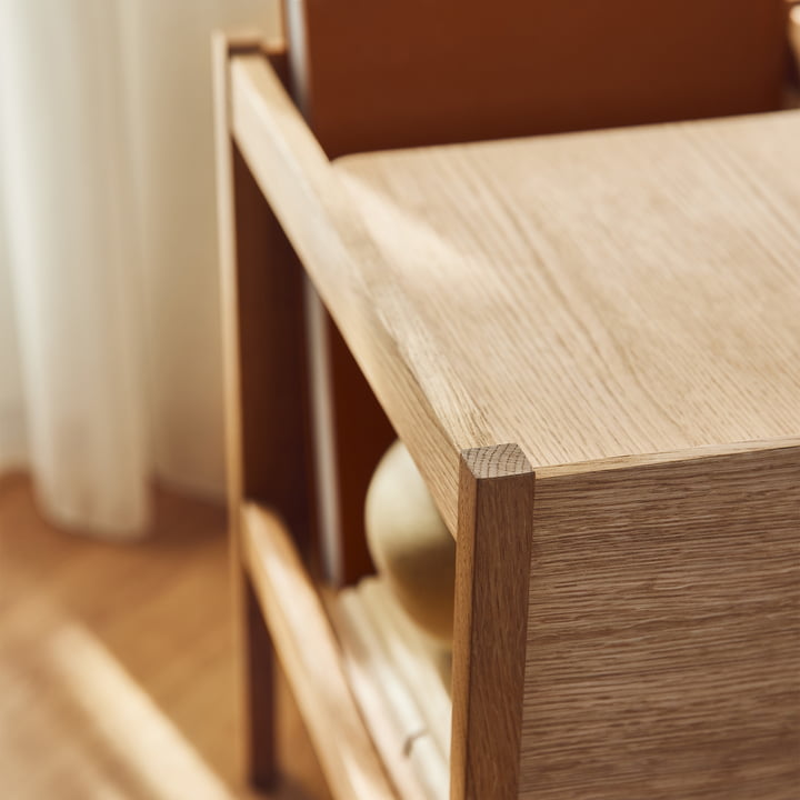 Journal Side table, oiled oak from Form & Refine