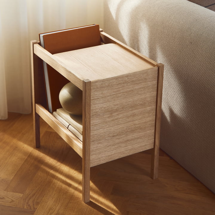 Journal Side table, oiled oak from Form & Refine