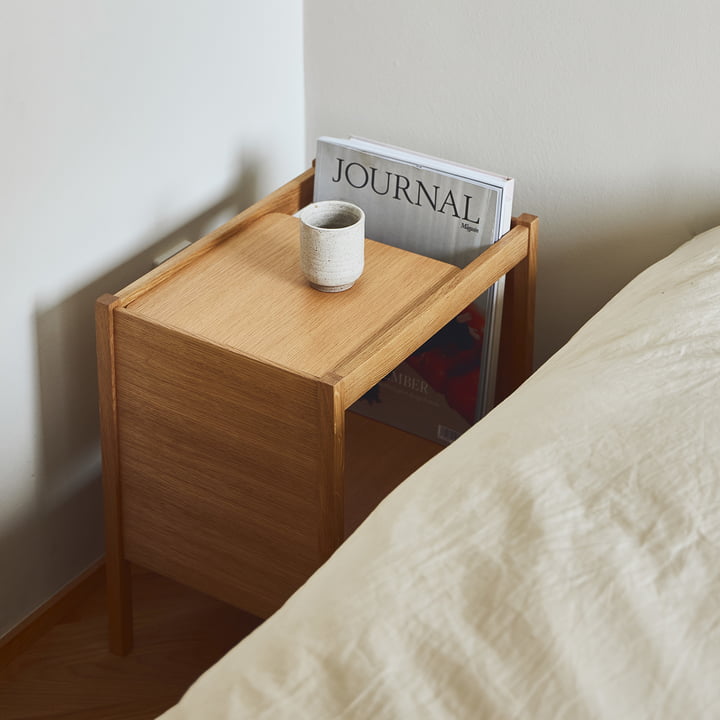 Journal Side table, oiled oak from Form & Refine