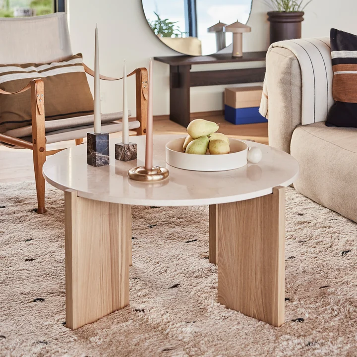 Lune Marble side table from OYOY