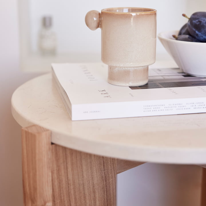 Lune Marble side table from OYOY