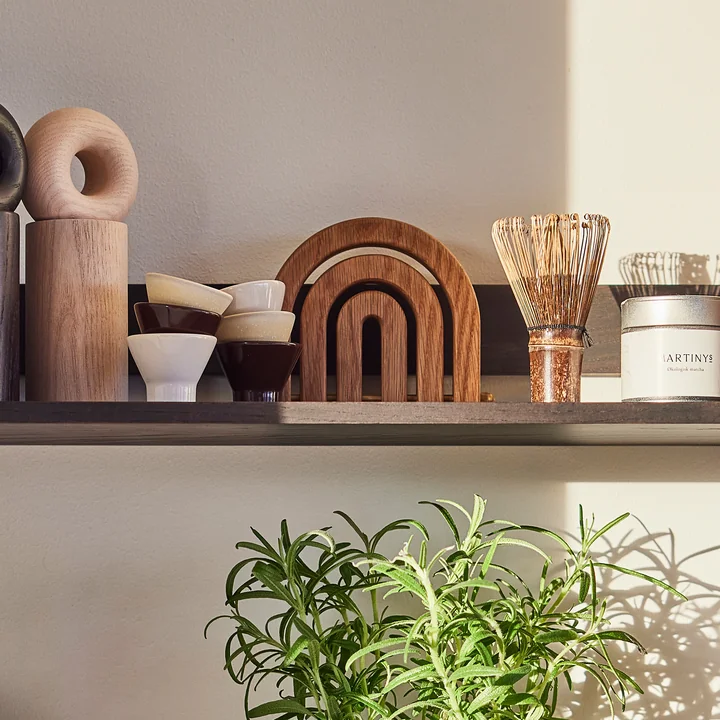 OYOY - Rainbow wooden coaster, natural