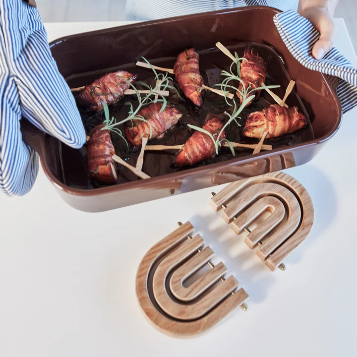 OYOY - Rainbow wooden coaster, natural